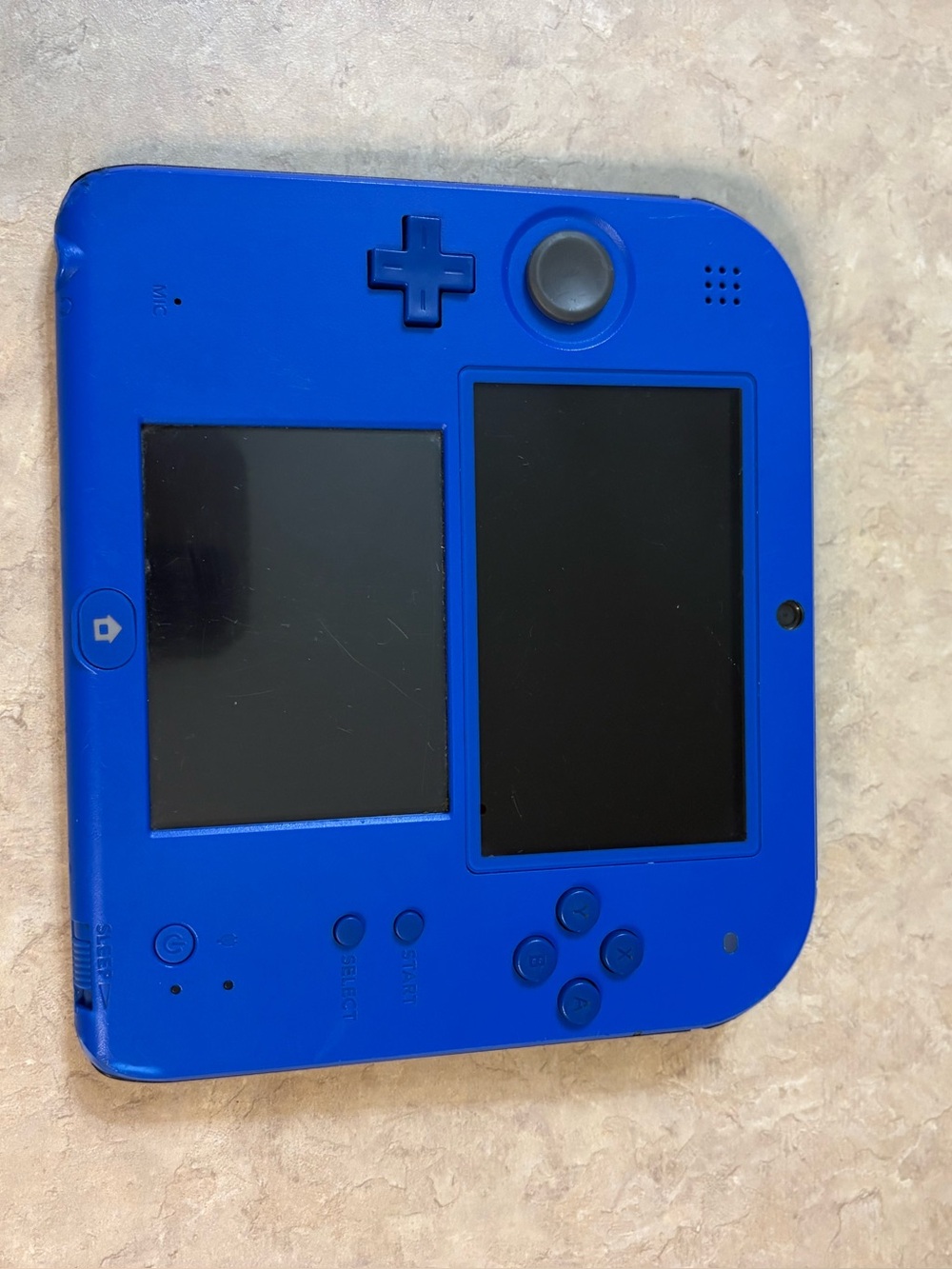 Nintendo 2DS Blue Handheld Gaming Console, Modded, CWF Luma, 128 GB SD, 2011